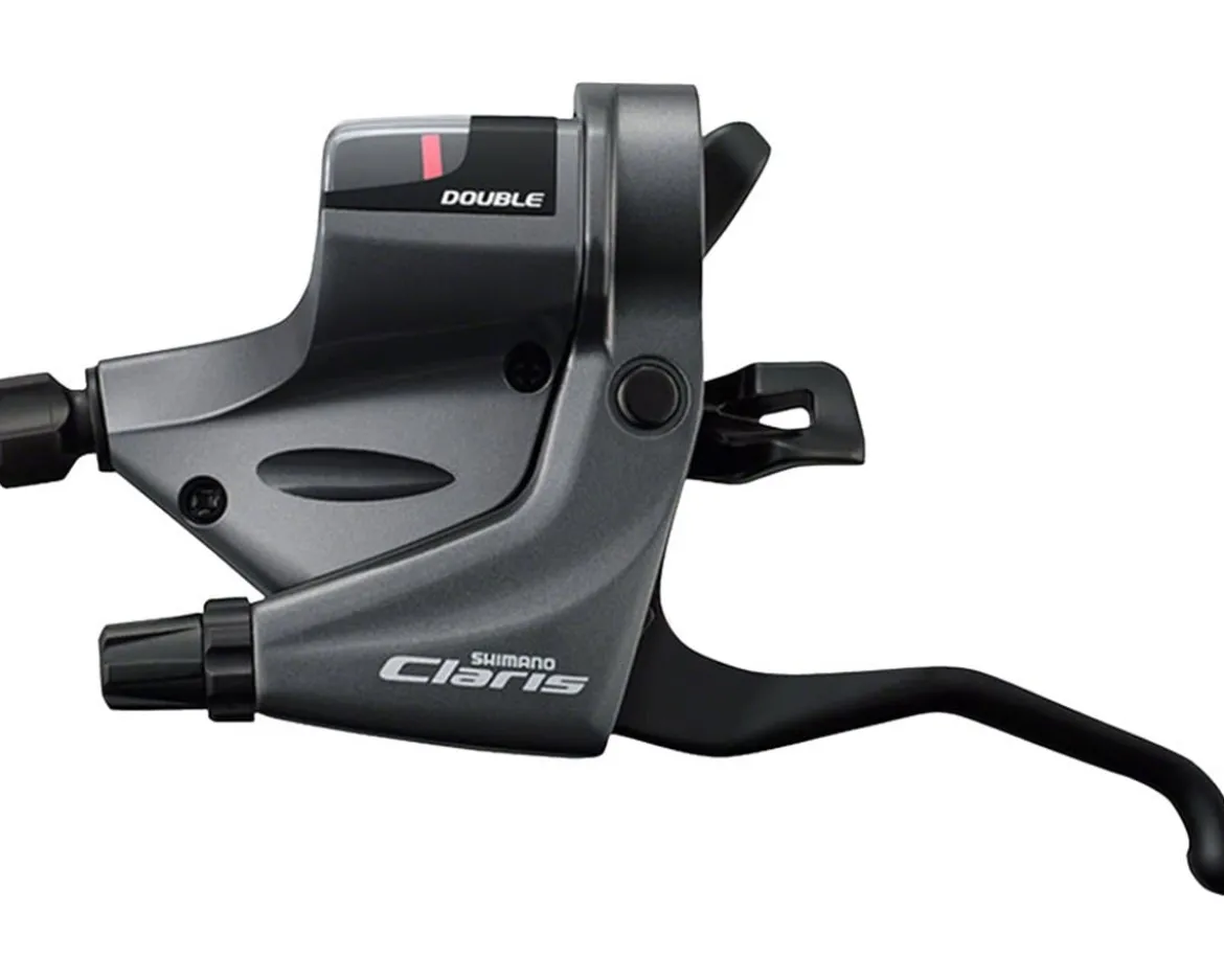 Shimano Claris ST-RS200 Flat Bar Road Shift/Brake Levers (Grey) (Left) (2x)