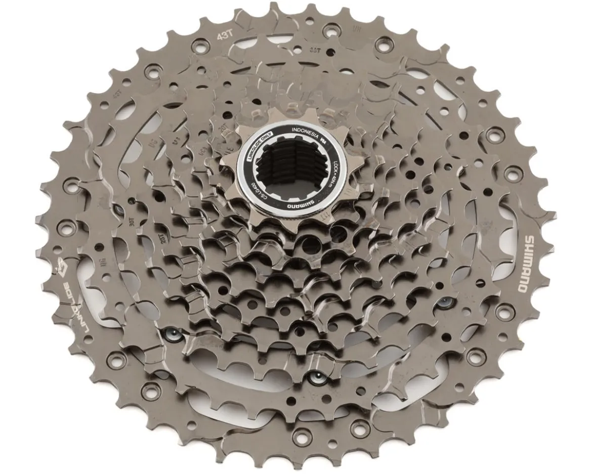 Shimano CUES CS-LG400 Linkglide Cassette (Black) (Shimano HG) (10 Speed) (11-43T)