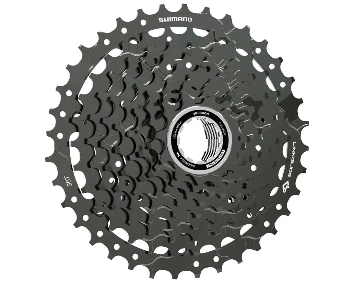 Shimano CUES CS-LG400-9 LinkGlide Cassette (Black) (9 Speed) (Shimano HG) (11-36T)