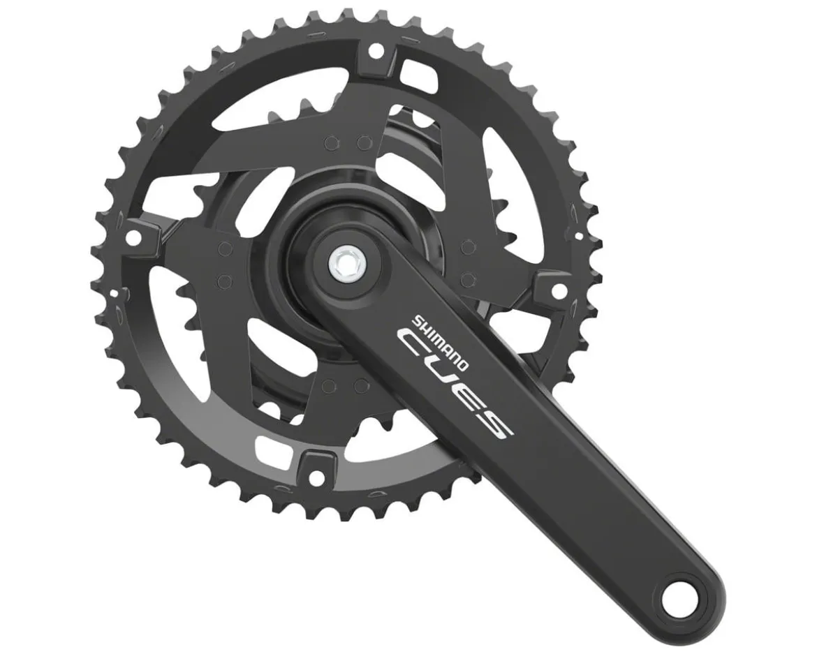 Shimano CUES FC-4010-2 Crankset (Black) (2 x 9/10/11 Speed) (170mm) (46/30T) (Hollowtech II)