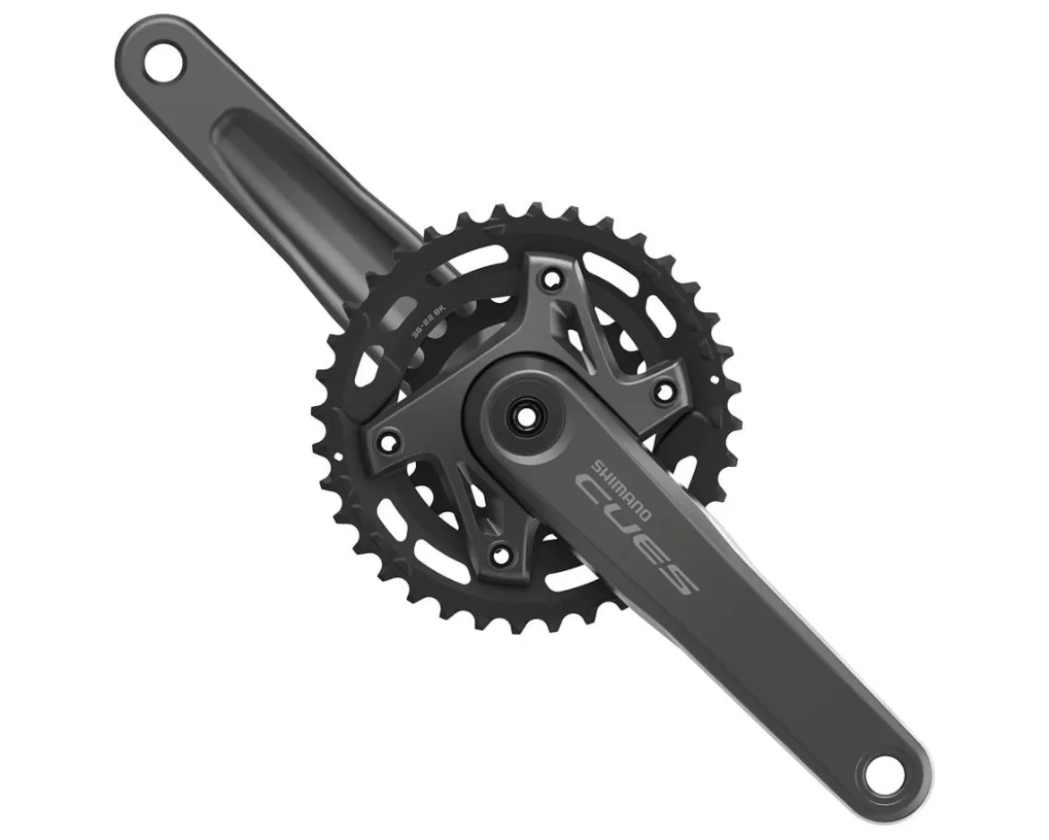 Shimano CUES FC-U6000-2B Crankset (Black) (2 x 9/10/11 Speed) (175mm) (36/22T) (Hollowtech II) (Boost Chainline)
