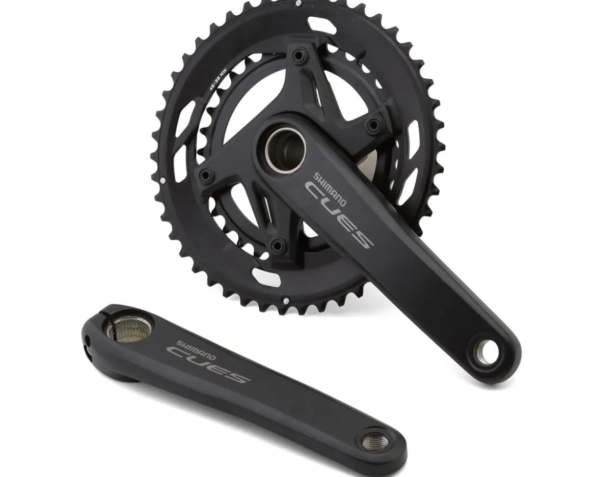 Shimano CUES FC-U6030-2 Crankset (Black) (2 x 9/10 Speed) (172.5mm) (46/32T) (Hollowtech II)