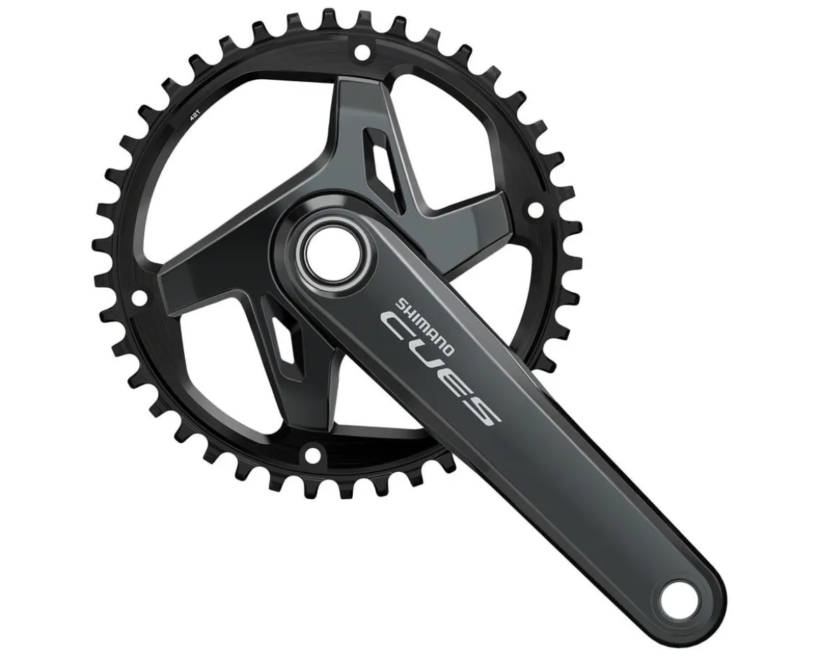 Shimano CUES FC-U8000-1 Crankset (Black) (1 x 9/10/11-Speed) (170mm) (42T) (Hollowtech II)