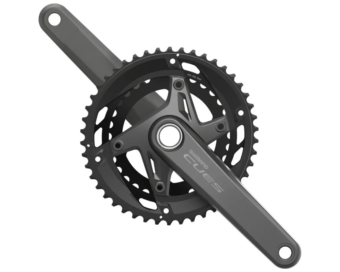 Shimano CUES FC-U6010-2 Crankset (Black) (11 Speed) (170mm) (46/32T) (Hollowtech II)
