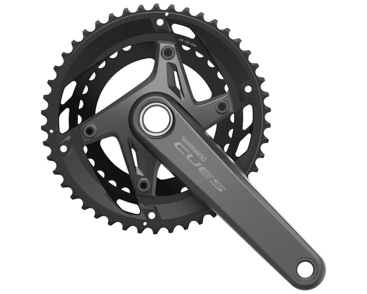 Shimano CUES FC-U6010-2 Crankset (Black) (11 Speed) (170mm) (46/32T) (Hollowtech II)