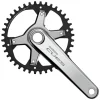 Shimano CUES FC-U6030-1 Crankset w/Chainring (Silver) (1 x 9/10/11 Speed) (170mm) (40T) (Hollowtech II)