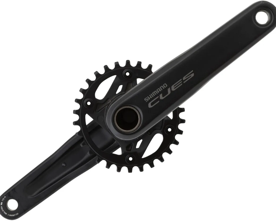 Shimano CUES FC-U6000-1 Crankset w/ Chainring (Black) (1 x 9/10/11 Speed) (170mm) (52mm Chainline) (30T) (Hollowtech II)