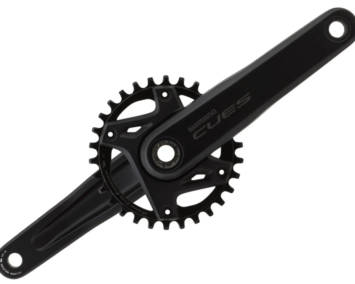 Shimano CUES FC-U6000-1 Crankset w/ Chainring (Black) (1 x 9/10/11 Speed) (170mm) (52mm Chainline) (30T) (Hollowtech II)