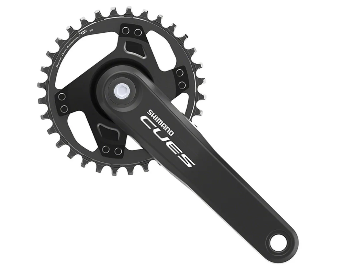 Shimano CUES FC-U4000 Crankset w/ Chainring (Black) (1 x 9/10/11 Speed) (170mm) (32T) (Square Taper)