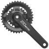 Shimano CUES FC-U4000-2 Crankset w/Chainrings (Black) (2 x 9/10/11) (170mm) (36/22T) (Square Taper)