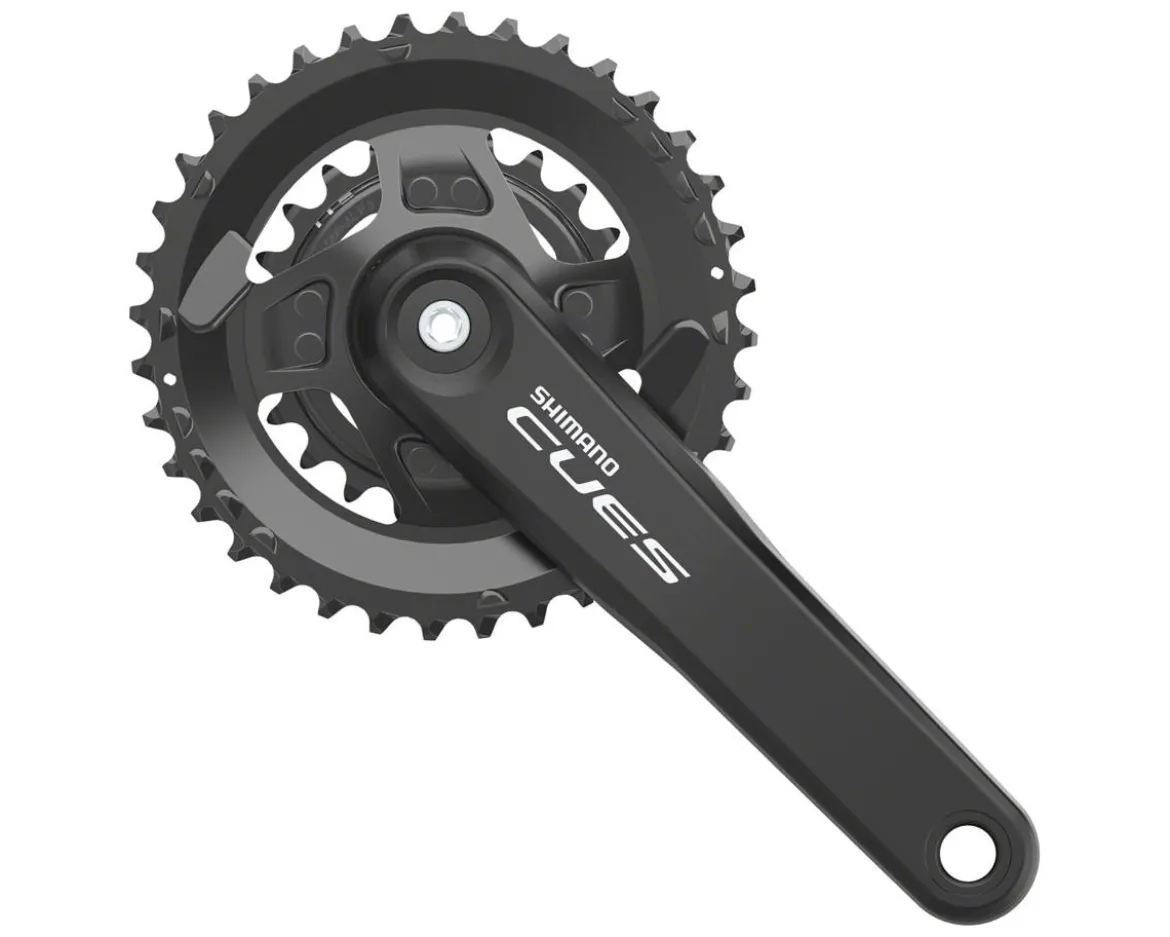 Shimano CUES FC-U4000-2 Crankset w/Chainrings (Black) (2 x 9/10/11) (170mm) (36/22T) (Square Taper)