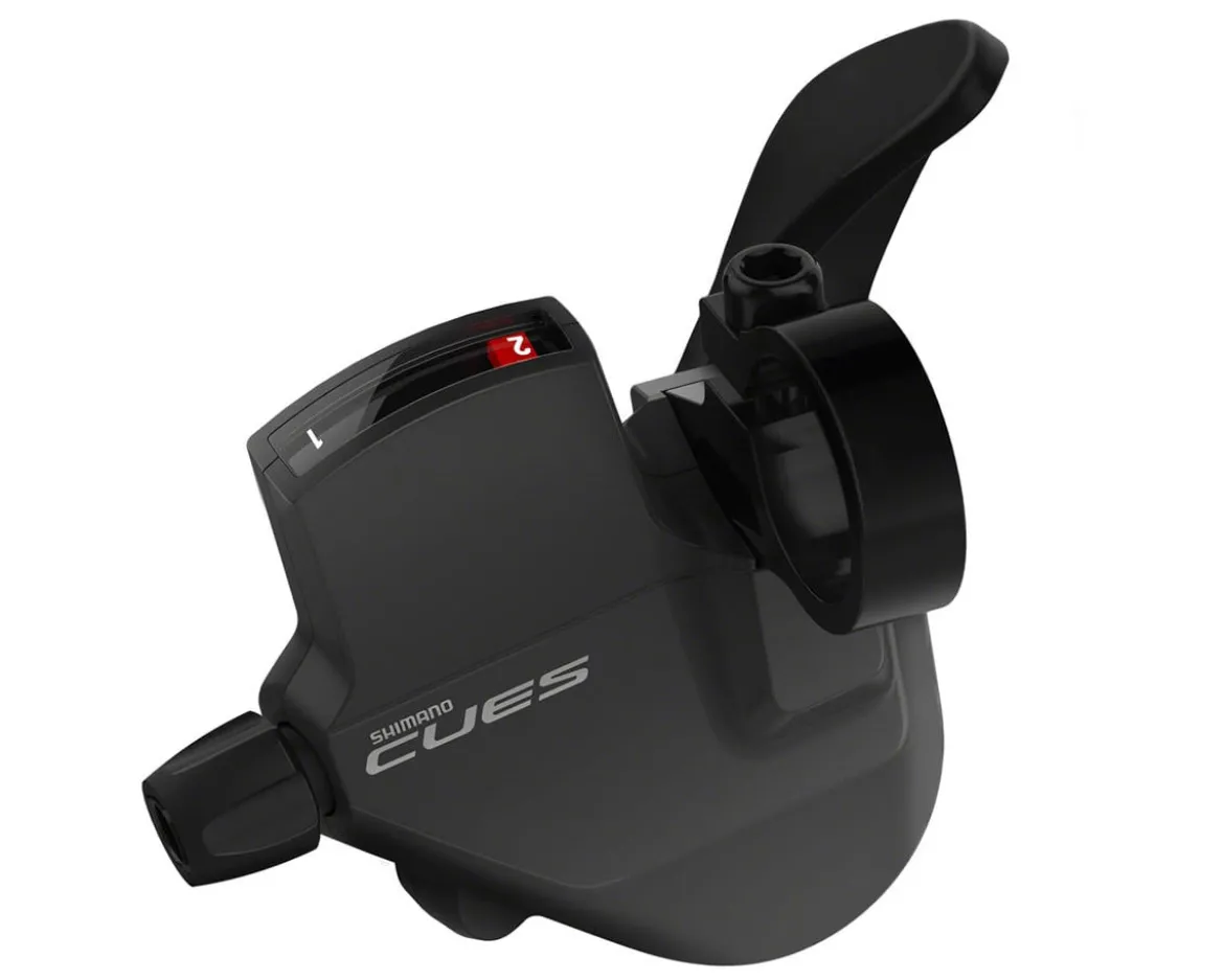 Shimano CUES SL-U4000 Trigger Shifter w/Optical Gear Display (Black) (Left) (2x)