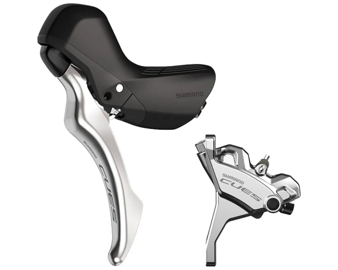 Shimano CUES ST-U6030 Hydraulic Disc Brake/Shift Lever Kit (Polished Silver) (Left) (Flat Mount) (Brake Only) (Caliper Included)