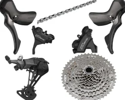 Shimano CUES 1 x 10 Speed Road/Gravel Groupset (Black) (w/ Hydraulic Disc Calipers)
