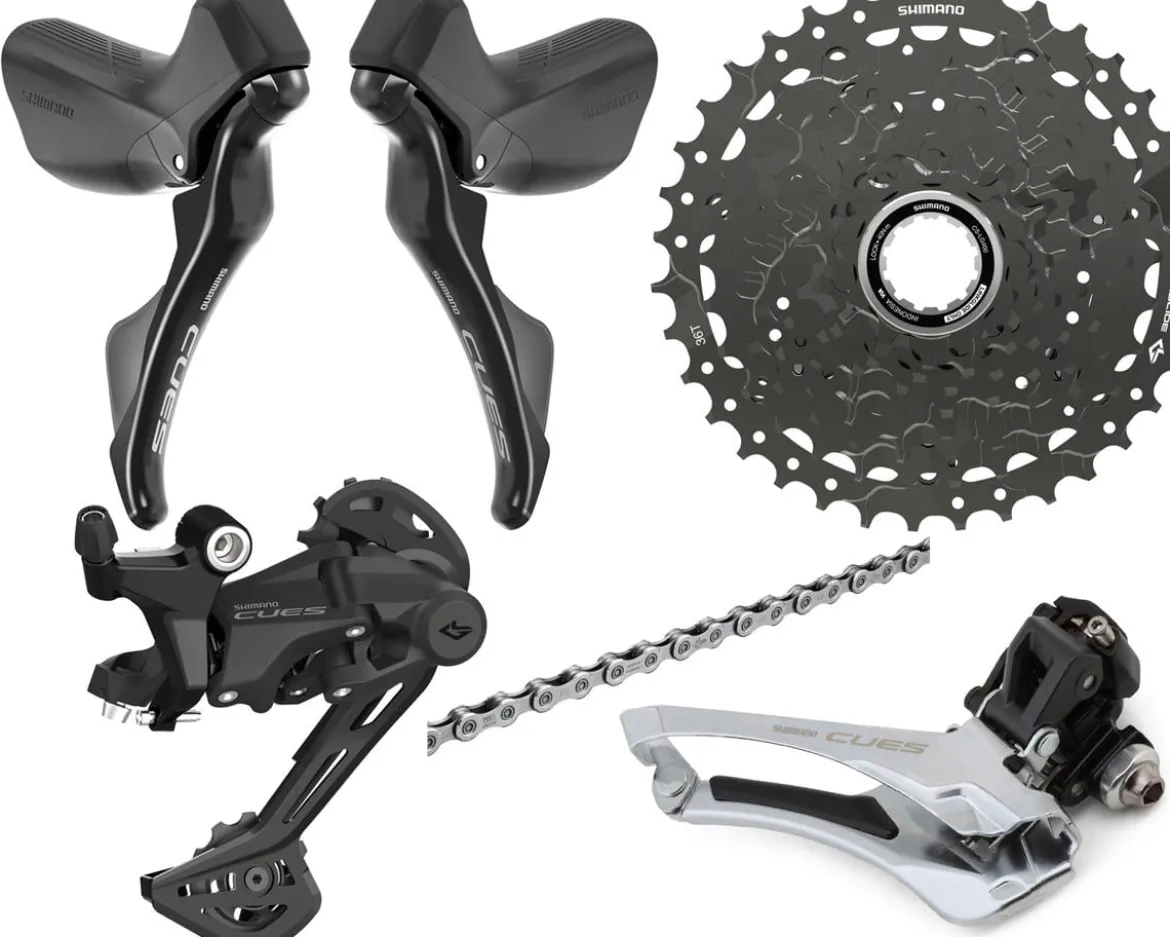 Shimano CUES 2 x 9 Speed Road/Gravel Groupset (Black) (Brake Calipers Sold Separately)