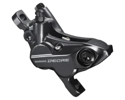 Shimano Deore BR-M6120 Disc Brake Caliper (Black) (4-Piston) (Hydraulic) (Front or Rear) (Post Mount) (No Adapter)