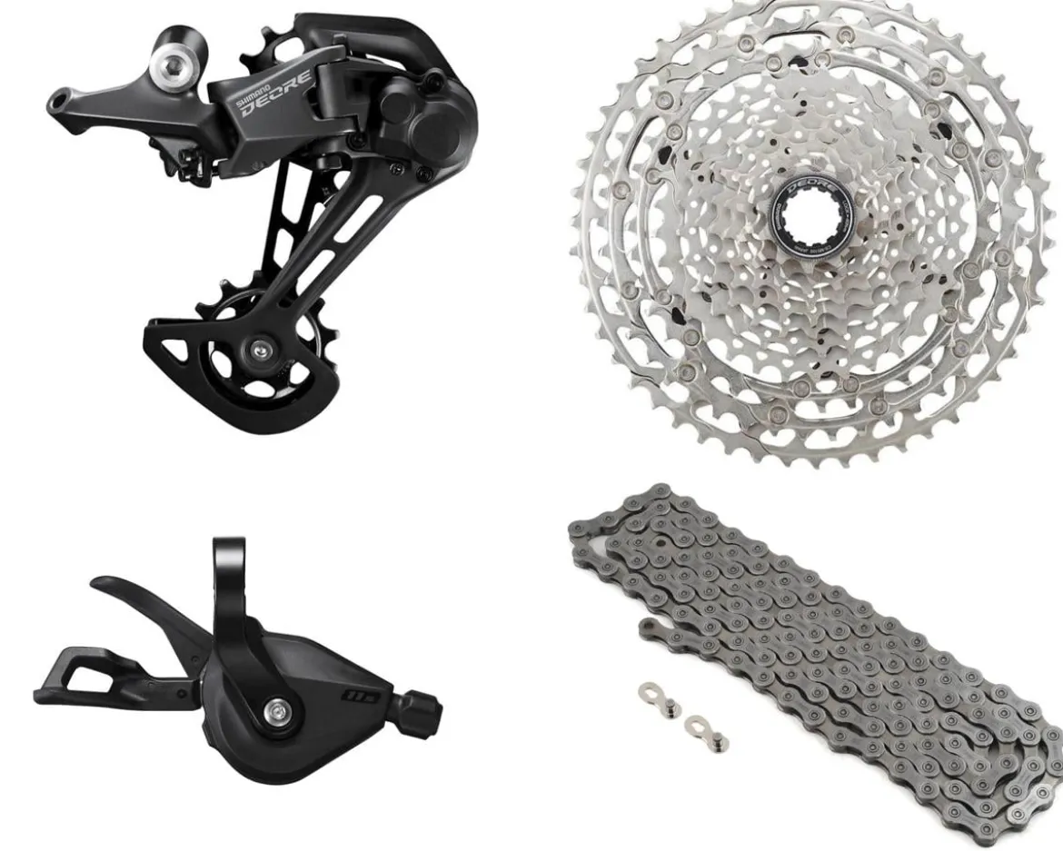 Shimano Deore M5100 Mountain Bike Groupset (Black) (1 x 11 Speed) (Brakes Sold Separately)