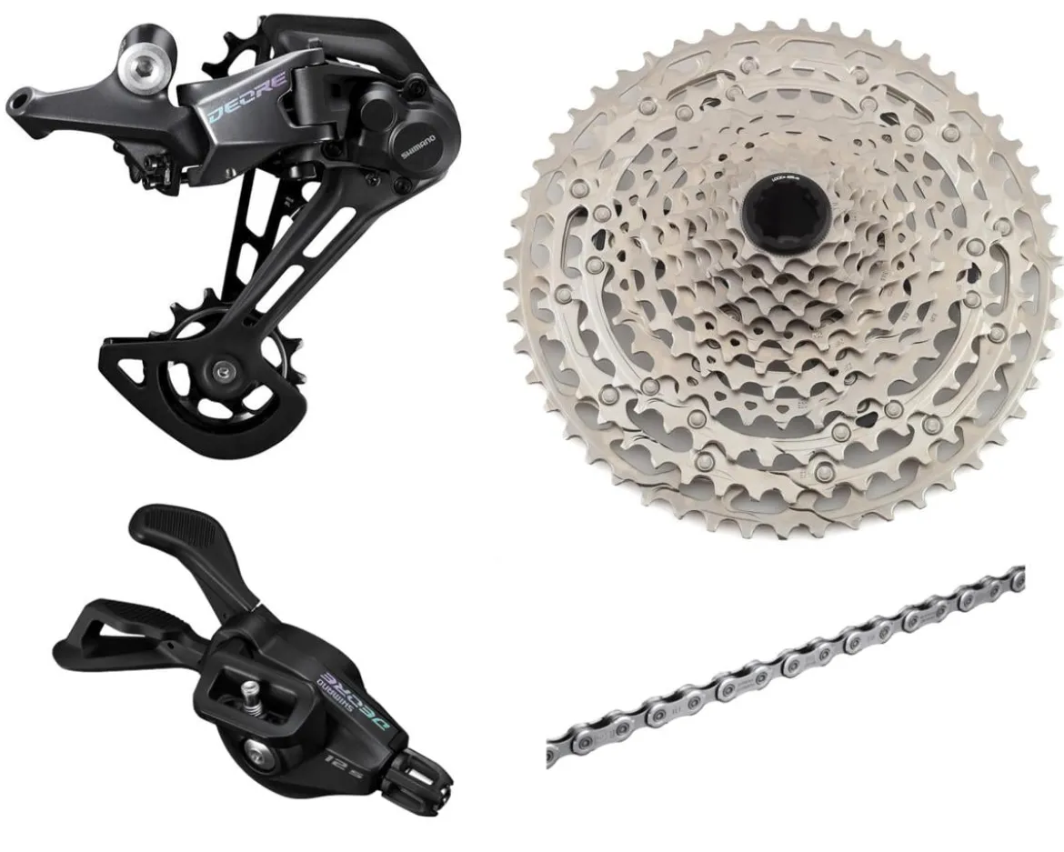 Shimano Deore M6100 Mountain Bike Mini Groupset (Black) (1 x 12 Speed) (Brakes Sold Separately)