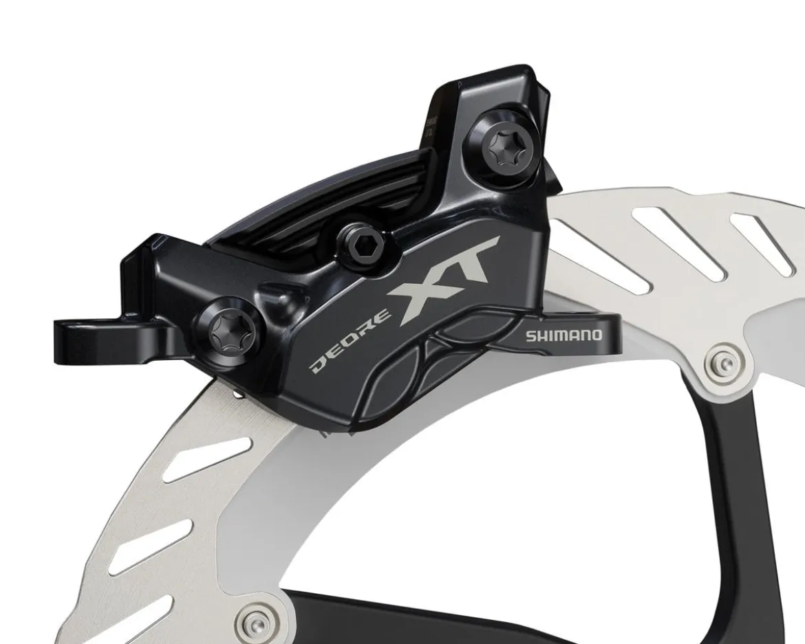 Shimano Deore XT BR-M8220 Disc Brake Caliper (Black) (4-Piston) (Front or Rear) (Post Mount)