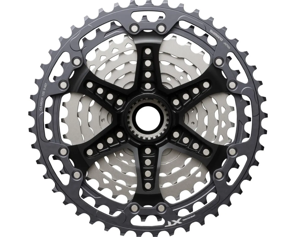 Shimano Deore XT CS-M8200 Cassette (Silver) (12 Speed) (9-45T) (Micro Spline)