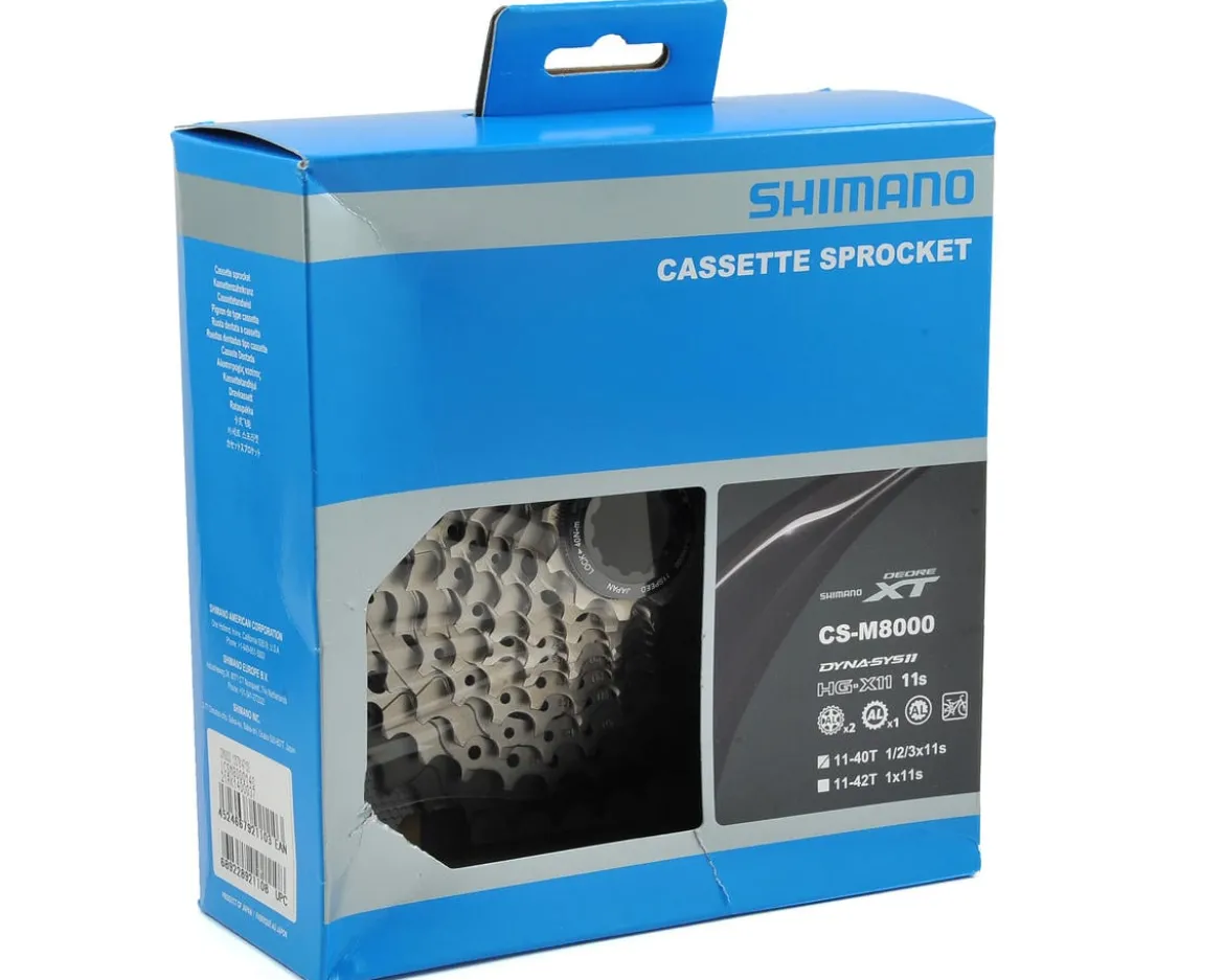Shimano Deore XT CS-M8000 Cassette (Grey) (11 Speed) (Shimano HG) (11-40T)