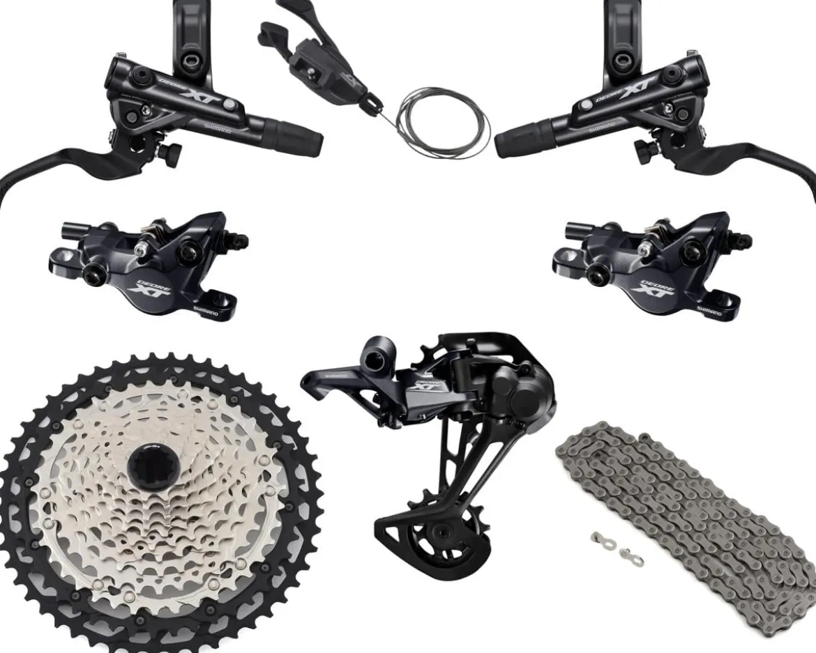 Shimano Deore XT M8100 Mountain Bike Groupset (Black) (1 x 12 Speed) (2-Piston Brakes)