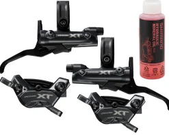 Shimano Deore XT M8200 4-Piston Hydraulic Disc Brake Upgrade Kit (Black) (Post Mount) (Calipers Included)