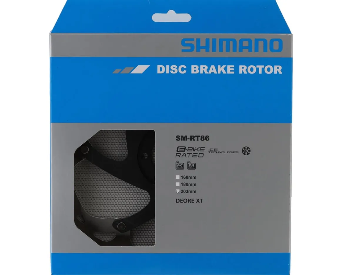 Shimano Deore XT SM-RT86 Disc Brake Rotor (Black) (6-Bolt) (203mm)