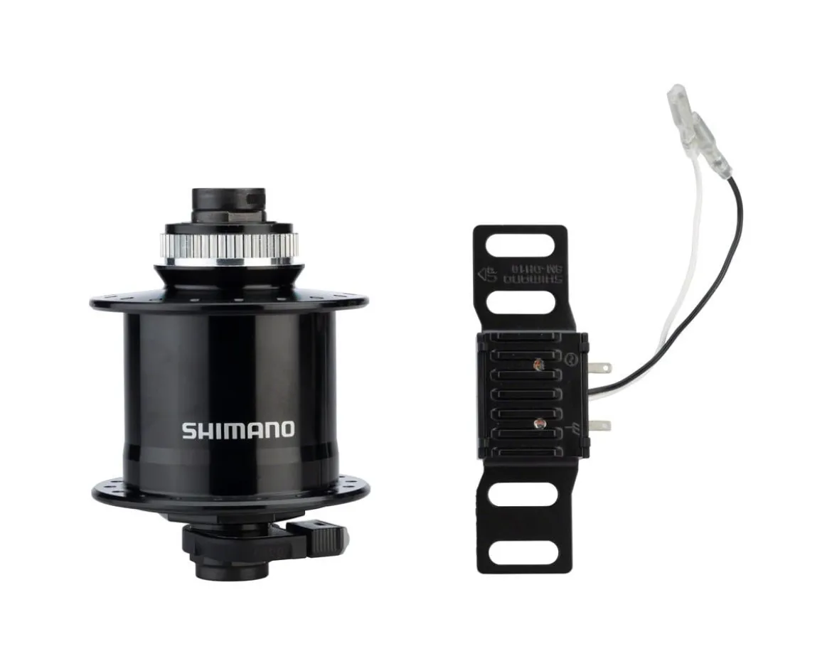 Shimano DH-UR705-3D Dynamo Front Disc Hub (Black) (Centerlock) (12 x 100mm) (36H)