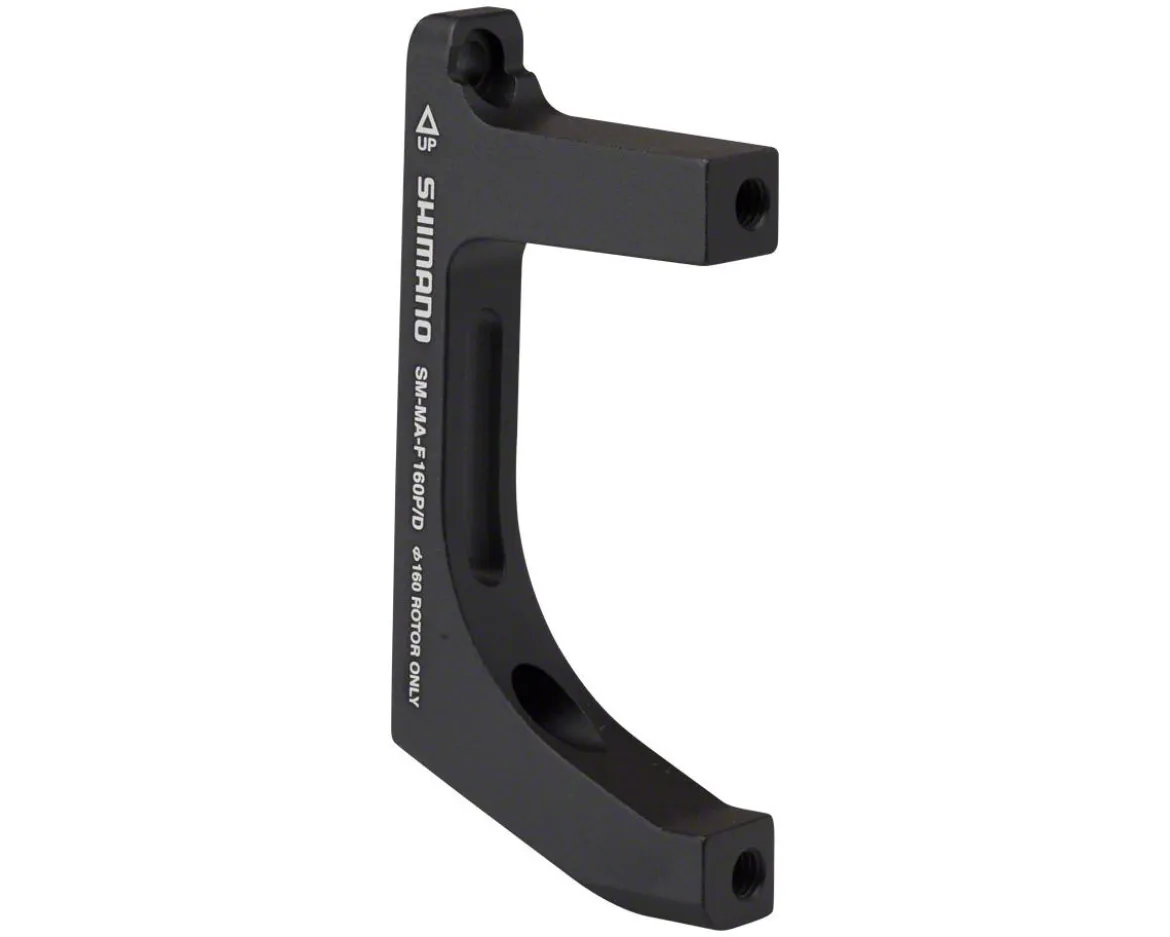 Shimano Disc Brake Adapters (Black) (F160P/D) (Flat Mount) (160mm Front)