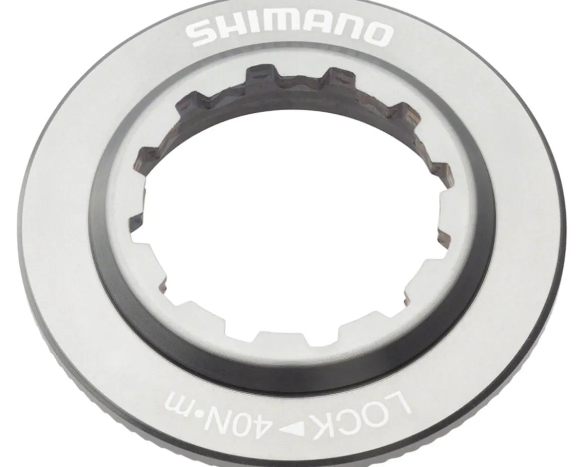 Shimano Dura-Ace SM-RT900 Centerlock Rotor Lockring and Washer (Silver) (Internal Spline)