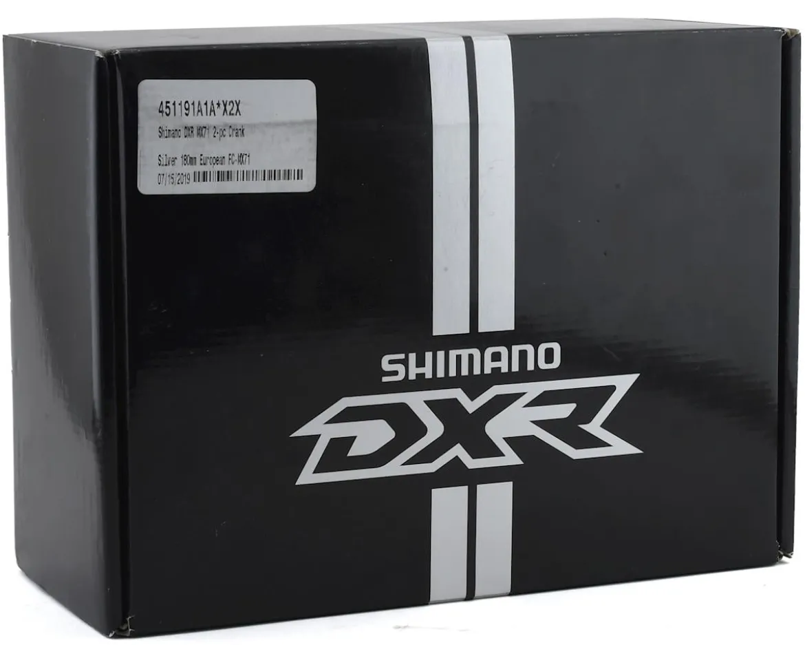 Shimano DXR Crankset (Silver/Black) (Chainring Sold Separately) (180mm)