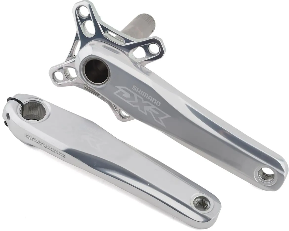 Shimano DXR Crankset (Silver/Black) (Chainring Sold Separately) (180mm)