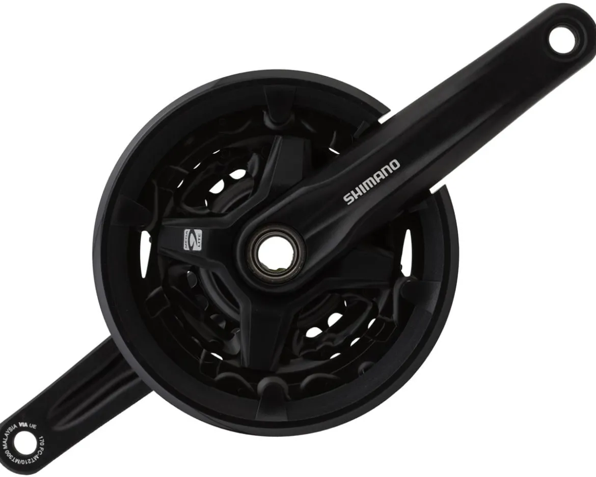 Shimano FC-MT210-3 Crankset (Black) (3 x 9 Speed) (170mm) (40/30/22T)