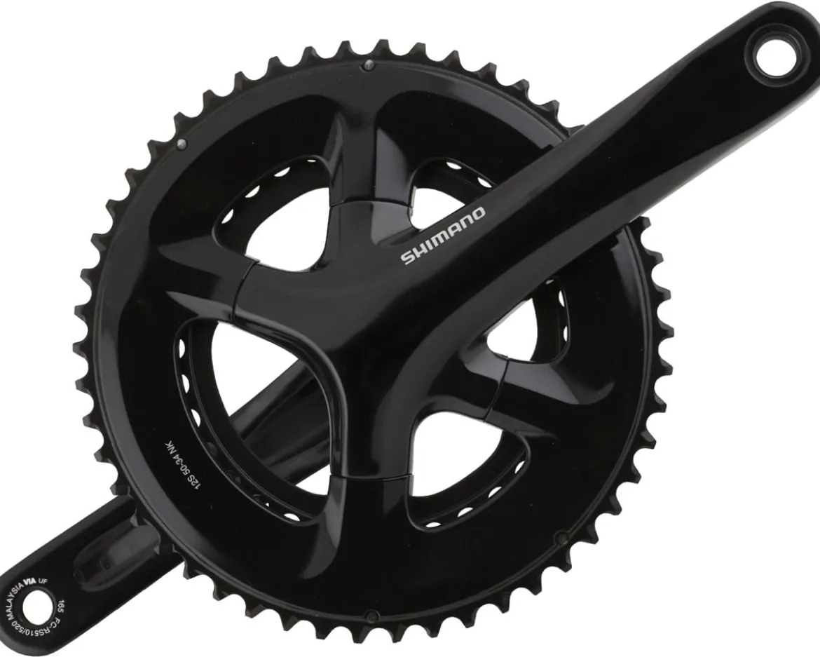 Shimano FC-RS520 Crankset (Black) (2 x 12 Speed) (165mm) (50/34T)