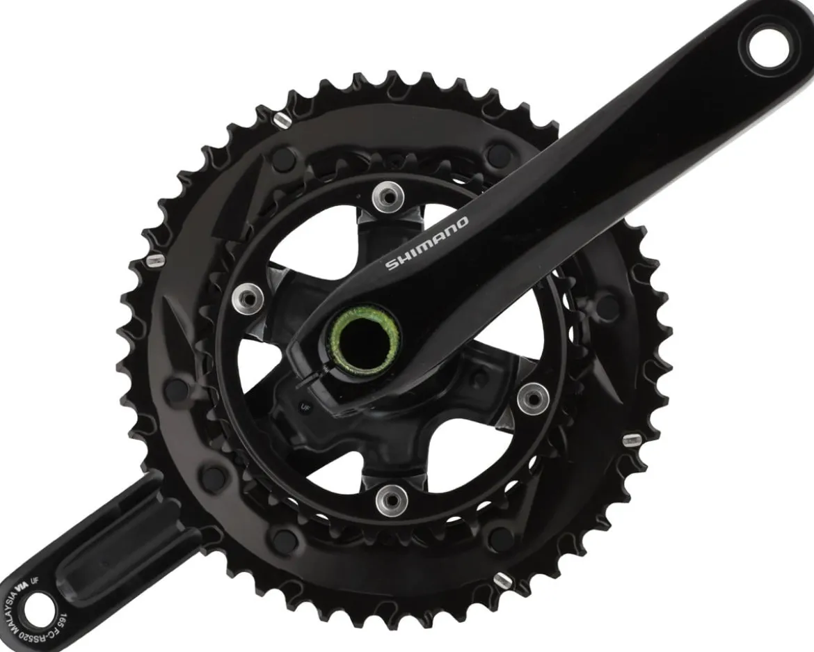 Shimano FC-RS520 Crankset (Black) (2 x 12 Speed) (165mm) (50/34T)