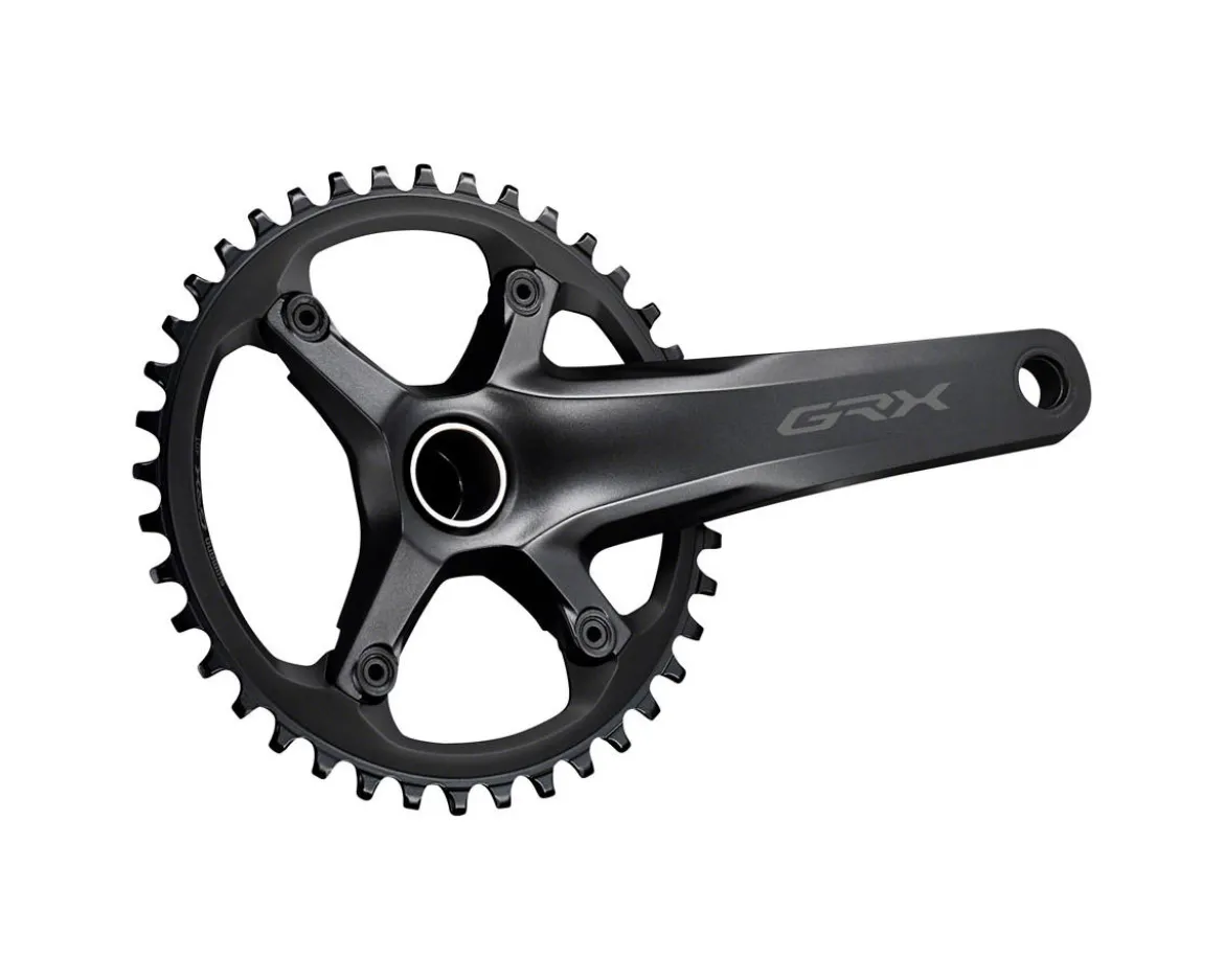 Shimano GRX FC-RX600 Crankset (Black) (1 x 11 Speed) (Hollowtech II) (165mm) (40T) (110 Asymmetric BCD)