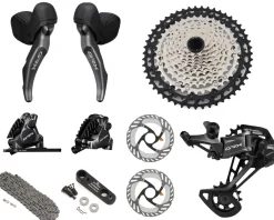 Shimano GRX RX800 Gravel Groupset (Black) (1 x 12 Speed) (10-51T)