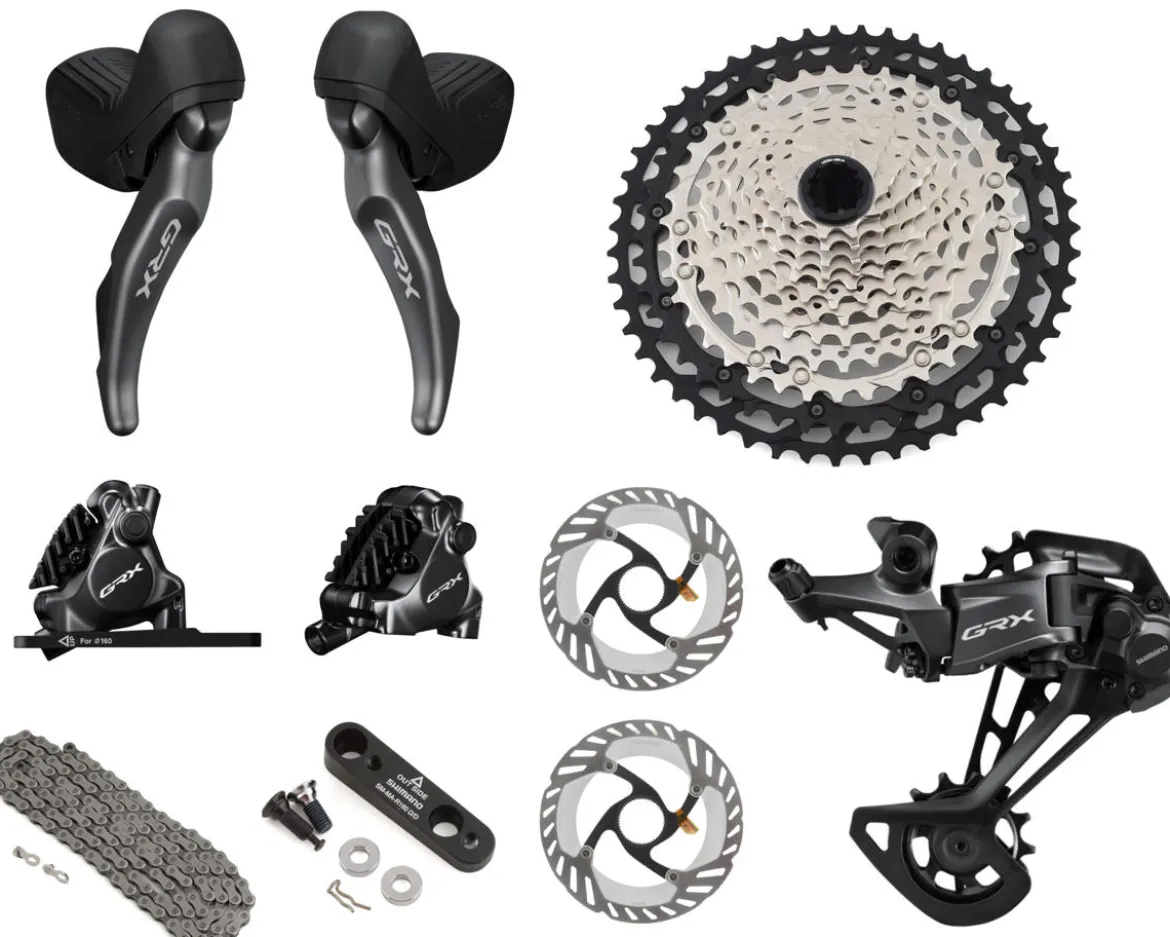 Shimano GRX RX800 Gravel Groupset (Black) (1 x 12 Speed) (10-51T)