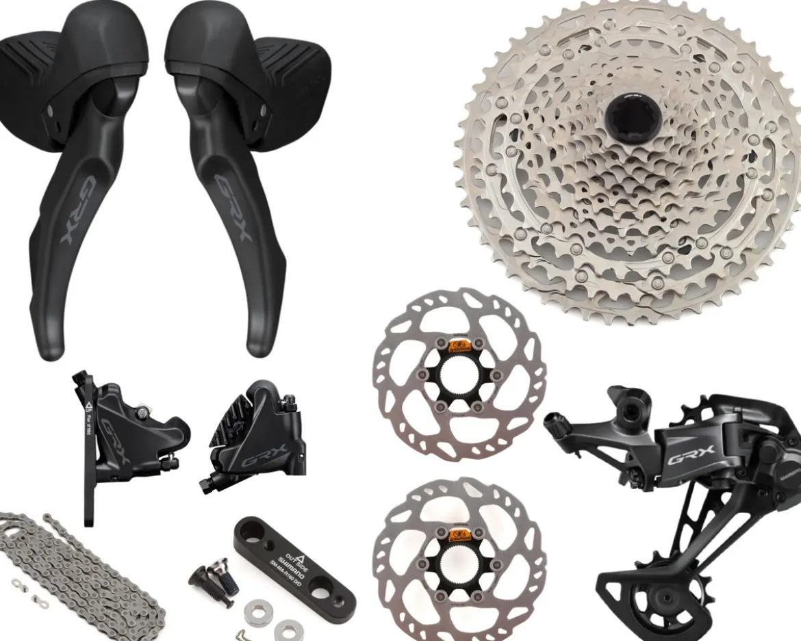 Shimano GRX RX610 Gravel Groupset (Black) (1 x 12 Speed) (10-51T)