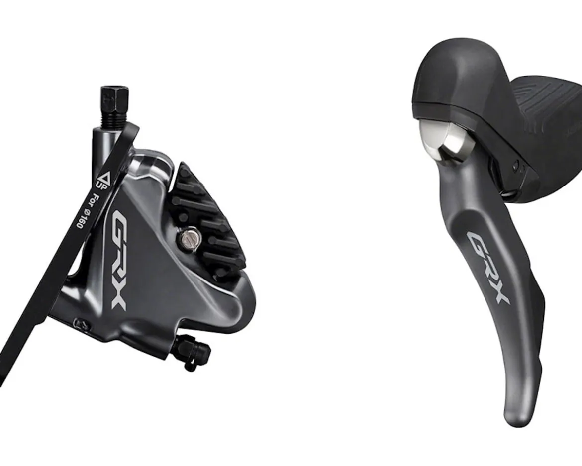 Shimano GRX ST-RX810 Hydraulic Disc Brake/Shift Lever Kit (Black) (Left) (Flat Mount) (2x) (Caliper Included)