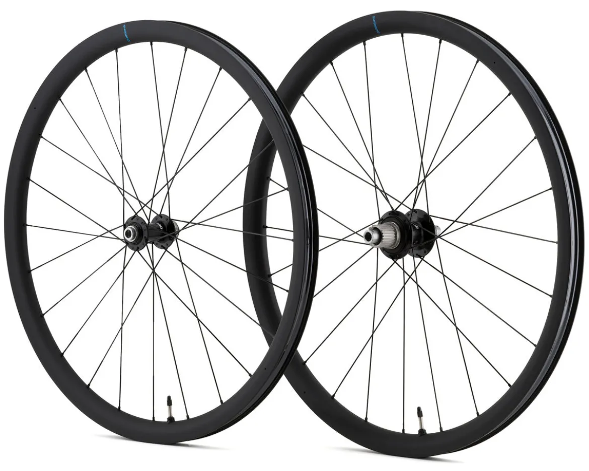 Shimano GRX WH-RX880 Carbon Gravel Wheels (Black) (Shimano Micro Spline) (Wheelset) (700c) (Centerlock) (Tubeless)