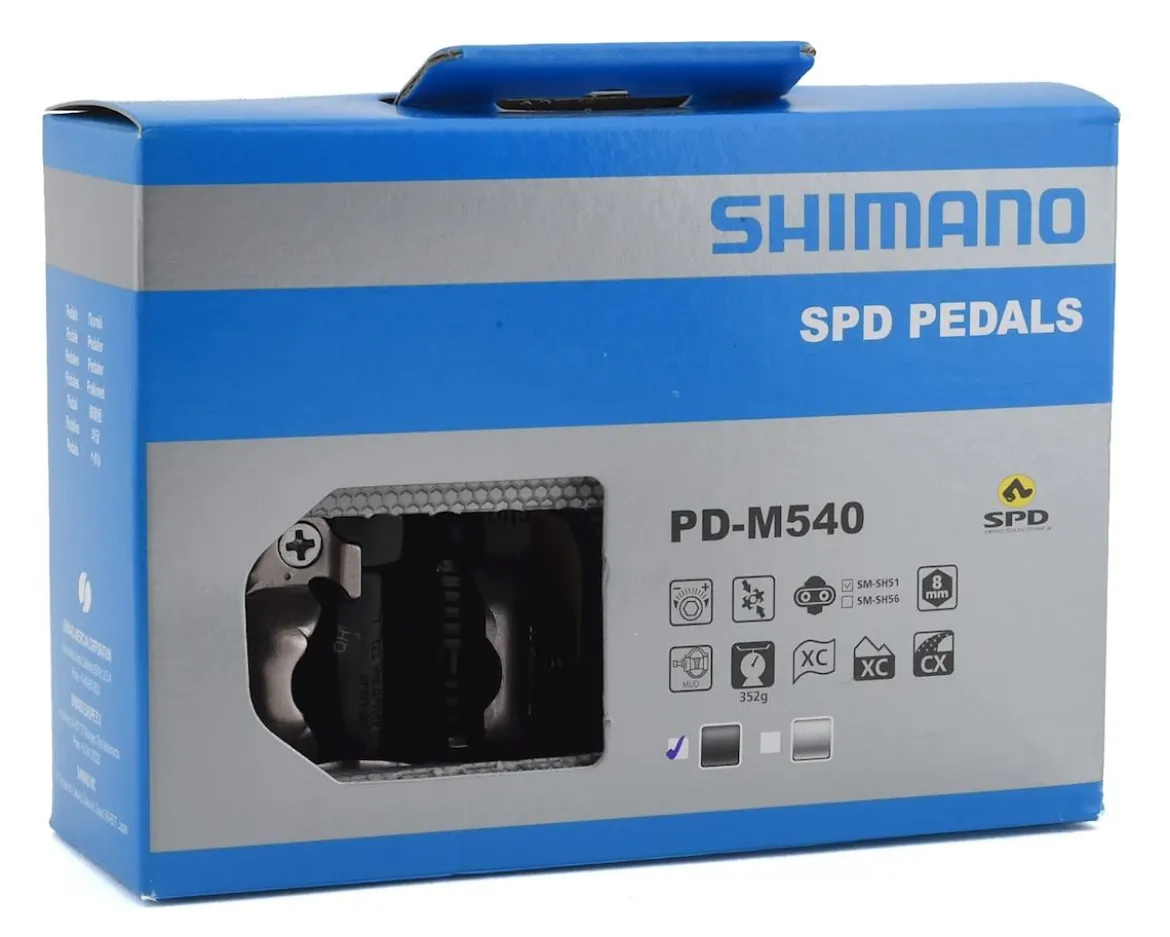 Shimano PD-M540 Mountain Pedals (Black)