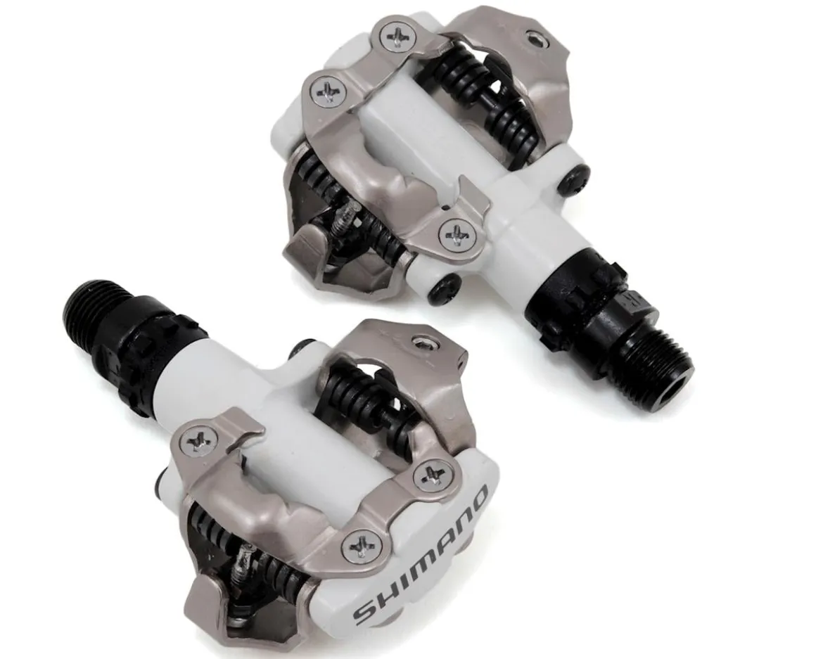 Shimano PD-M520 Mountain SPD Pedals (White)