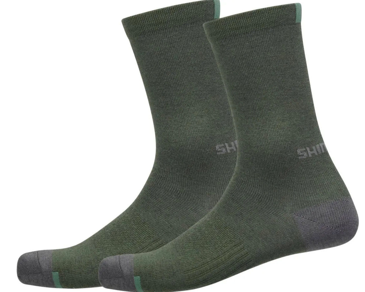 Shimano Performance Wool Socks (Dark Olive) (M/L)