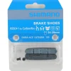 Shimano R55C4-1 Carbon Rim Brake Pad Inserts (Black) (1 Pair) (For Shimano/SRAM) (For Wide Rims) (24 - 28mm)