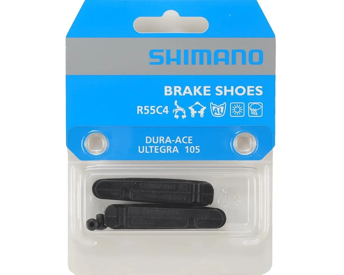 Shimano R55C4 Cartridge Brake Pad Inserts (Black) (Dura-Ace/Ultegra) (1 Pair) (For Shimano/SRAM) (BR-R9100/BR-R8000)
