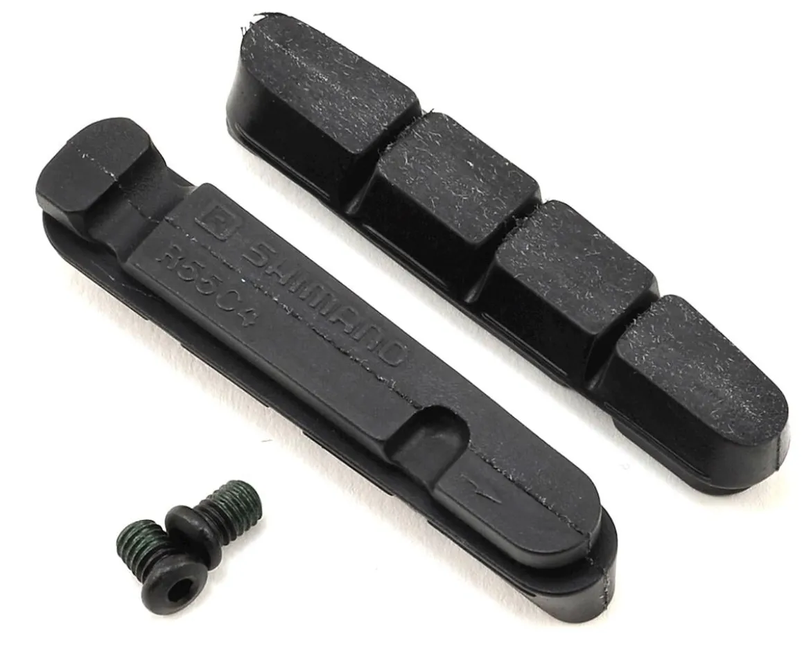 Shimano R55C4 Cartridge Brake Pad Inserts (Black) (Dura-Ace/Ultegra) (1 Pair) (For Shimano/SRAM) (BR-R9100/BR-R8000)