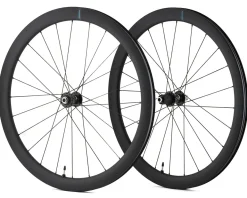 Shimano 105 RS710 C46 Carbon Road Wheelset (Black) (Shimano HG 11/12) (700c) (Centerlock) (Tubeless)
