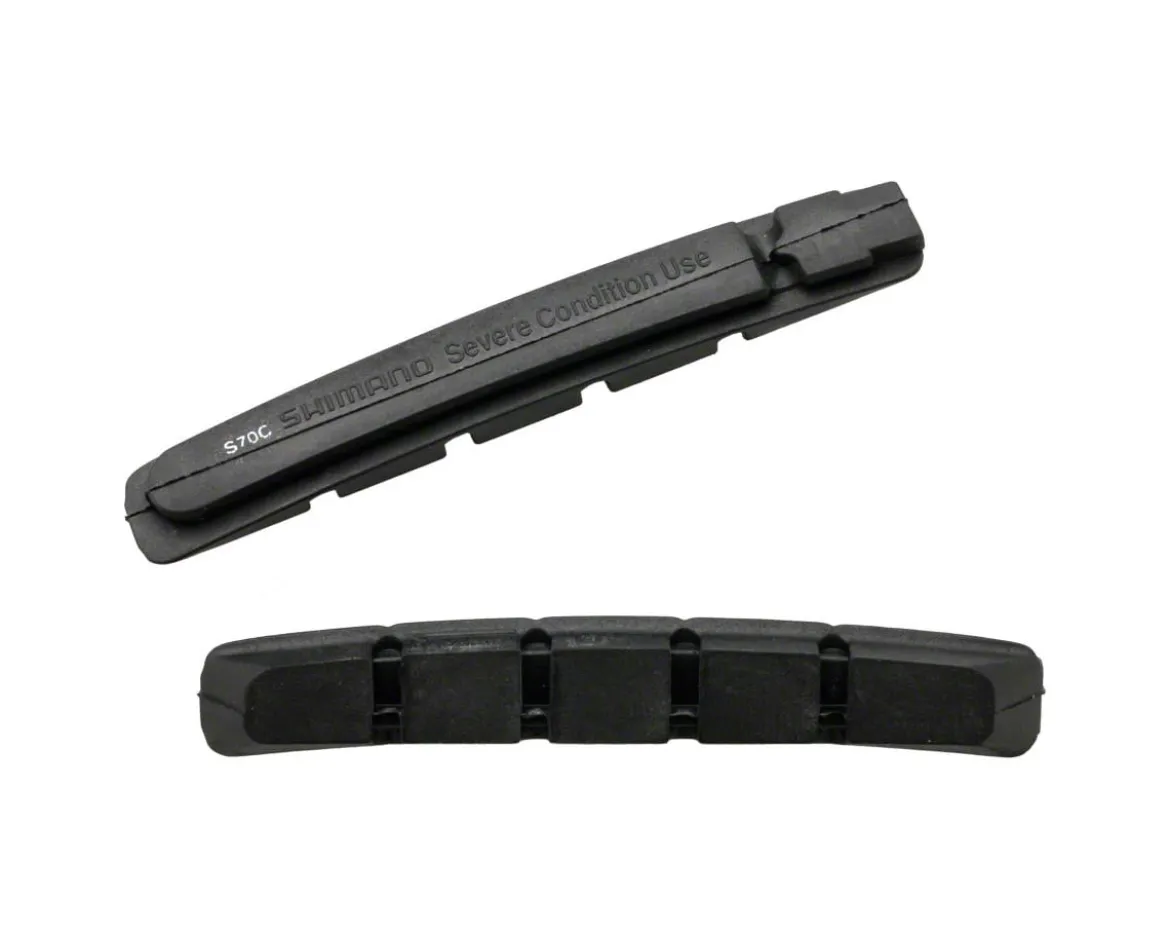 Shimano S70C V-Brake Pad Inserts (Black) (1 Pair)